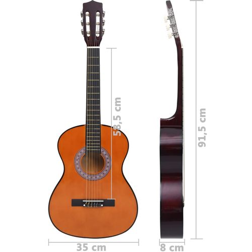 Klasična gitara za početnike i djecu 3/4 36" od drva lipe slika 24