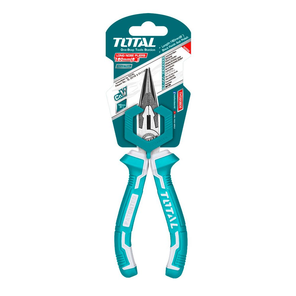 TOTAL Produžena ravna kliješta 160 mm / INDUSTRIAL (THT220606) slika 3