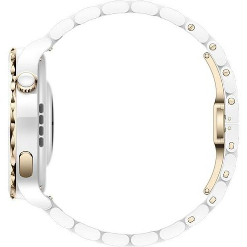 Huawei GT 3 Pro 43mm Elite (Frigga-B19T), shallow gold ceramic case (white ceramic strap) slika 6