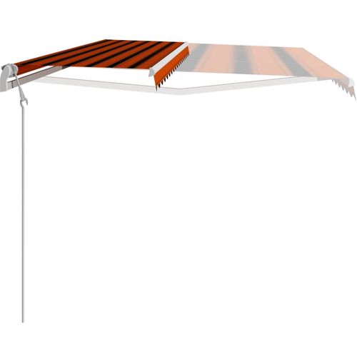 Tenda na automatsko uvlačenje 400 x 300 cm narančasto-smeđa slika 39