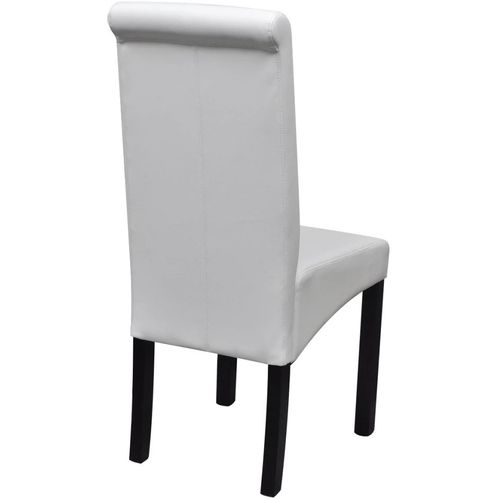 Blagovaonske stolice od umjetne kože 6 kom bijele slika 18
