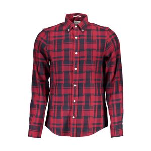 GANT MEN'S RED LONG SLEEVE SHIRT