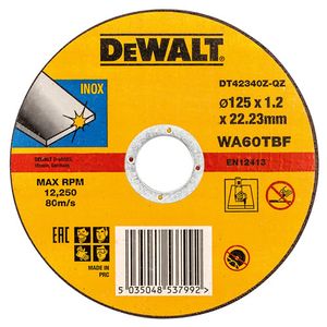 Dewalt Rezna ploča za metal 125x1.2x22.23 mm DT42340Z