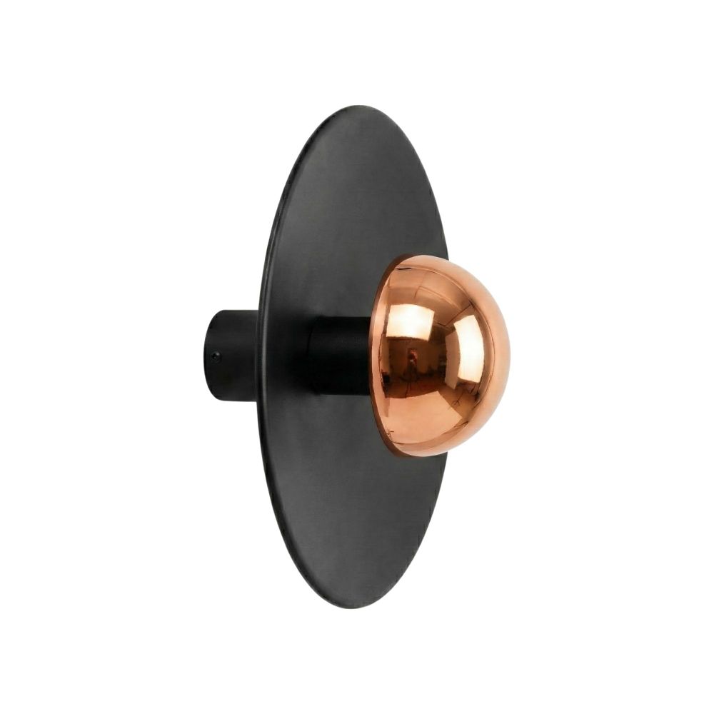 Zidna Lampa Node - 16150, boje: Crna, Bakrena slika 6