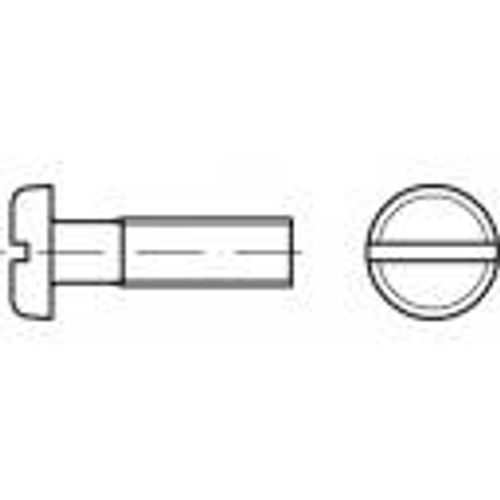 TOOLCRAFT TO-5445690 vijci s plosnatom glavom M4 20 mm utor DIN 85 poliamid 200 St. slika 1