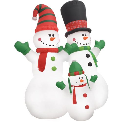 Obitelj božićnih snjegovića na napuhavanje LED IP44 240 cm slika 16