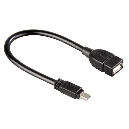 USB kabl, mini USB-B muški na USB-A ženski, 10cm slika 1