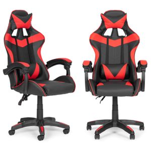 Modernhome stolica za gaming crno crvena