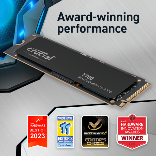 Crucial T700 2TB PCIe Gen5 NVMe M.2 SSD slika 3