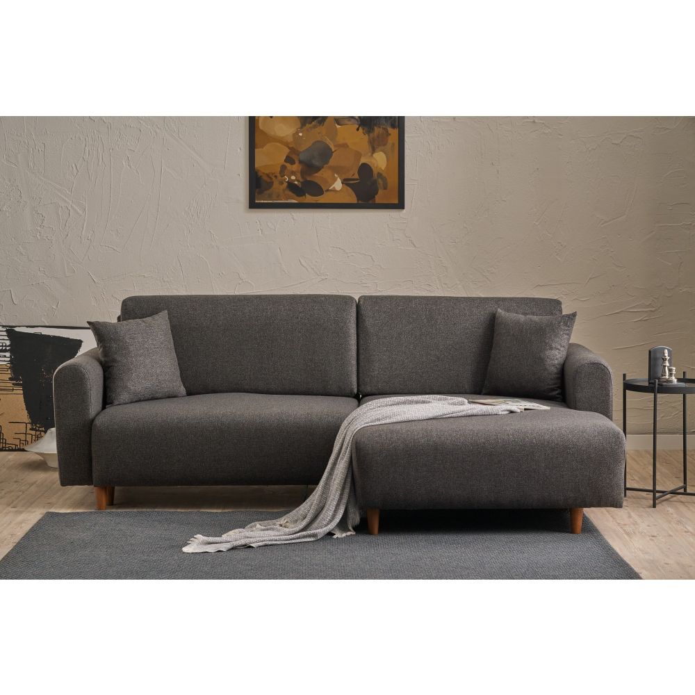 Mane Right - Antracitni Kutni Sofa-Krevet slika 2