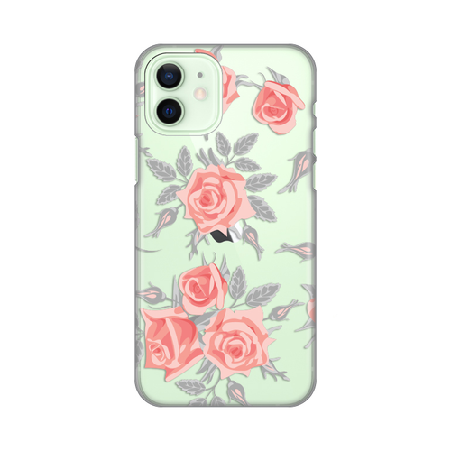 Torbica Silikonska Print Skin za iPhone 12 6.1 Elegant Roses slika 1