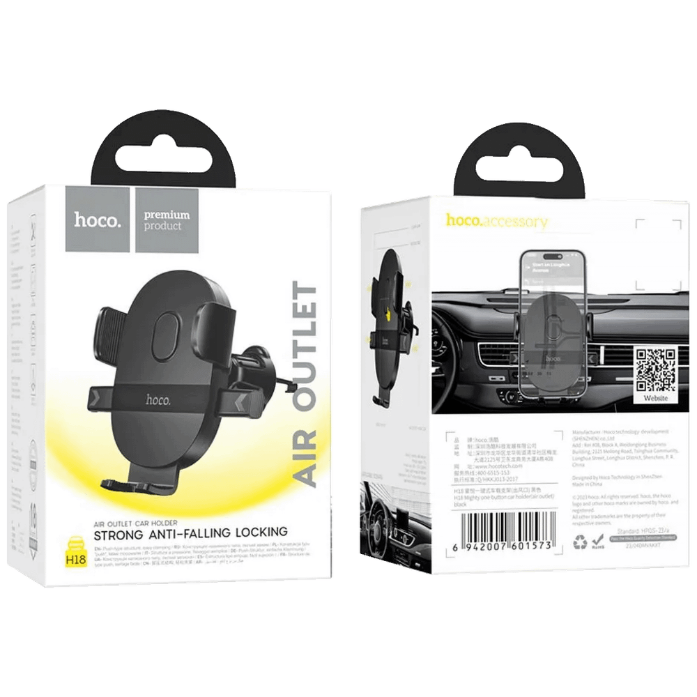 hoco. Auto držač za mobilne uređaje od 4.7 do 7" - H18 Mighty slika 6