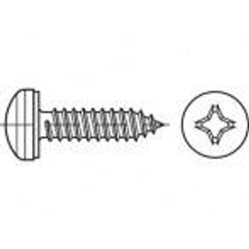 TOOLCRAFT TO-5380626 vijak za lim 16 mm križni philips 88981 nehrđajući čelik A2 1000 St. slika 1