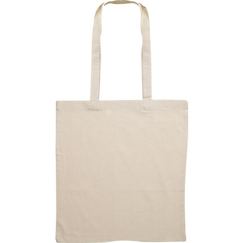 Torba shopping pamučna 140g Cotton long bež duga ručka, 38x42x0,2cm0 slika 1