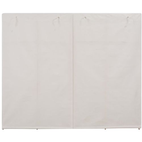Ormar od tkanine bijeli 200 x 40 x 170 cm slika 15