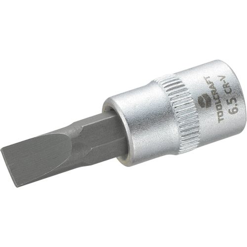 TOOLCRAFT 816065 ravni prorez bit za nasadni ključ 6.5 mm 1/4'' (6.3 mm) slika 1