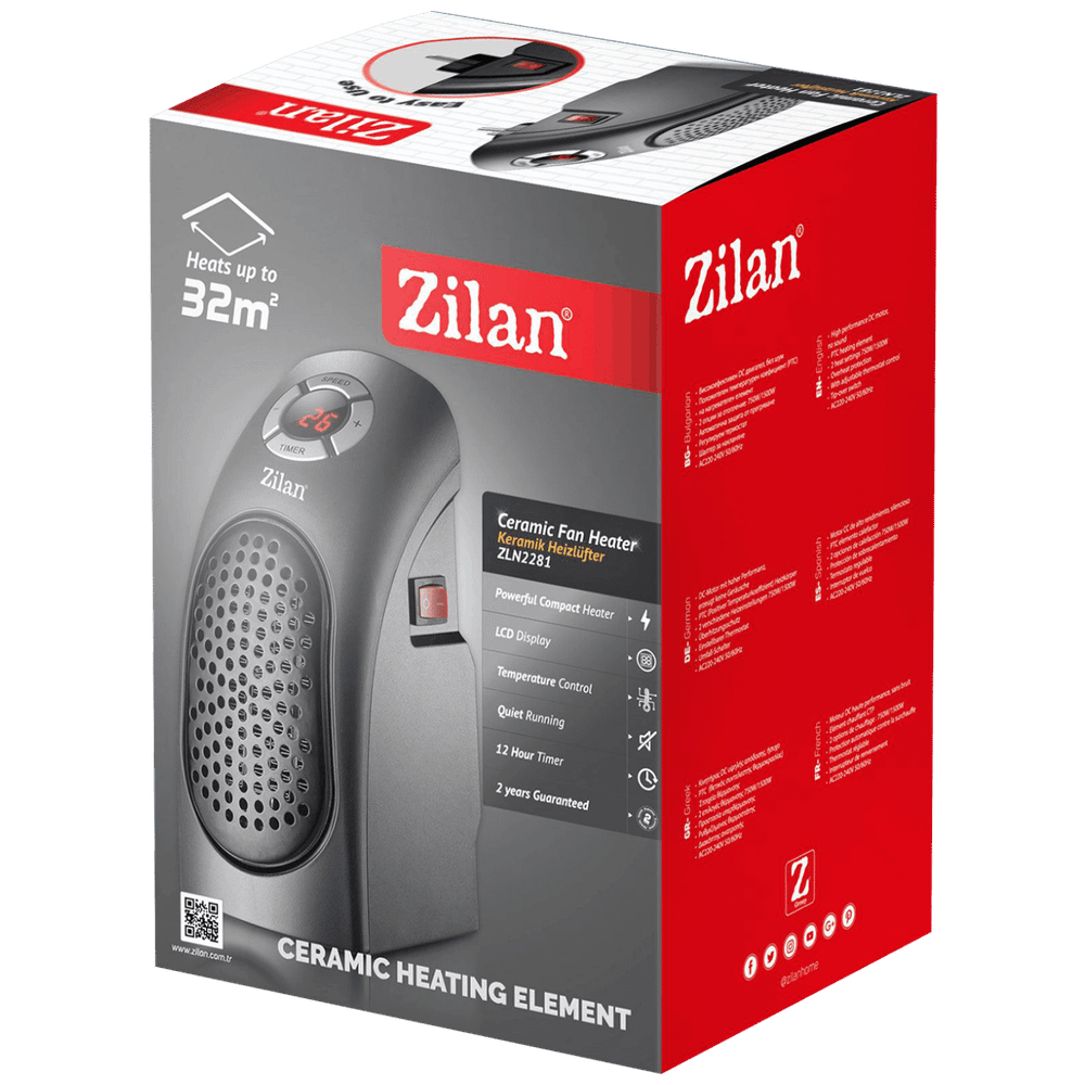 Zilan Grijalica keramička, 400W, timer - ZLN2281 slika 2