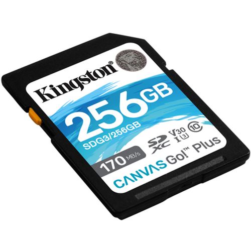 Kingston SDG3/256GB 256GB SDXC, Canvas Go! UHS-1 U3 V30, up to 170MB/s read and 90MB/s write, 4K2K slika 2