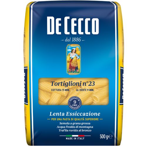 DE CECCO tjestenina 23 tortiglioni 500g slika 1