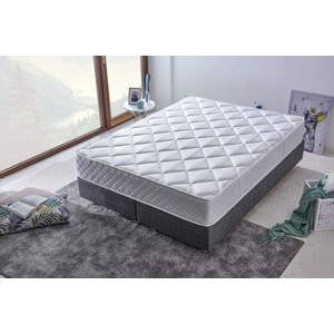 Woody Fashion Madrac, Bijela boja, Hybrid 90x200 cm Single Size Soft and Firm Mattress