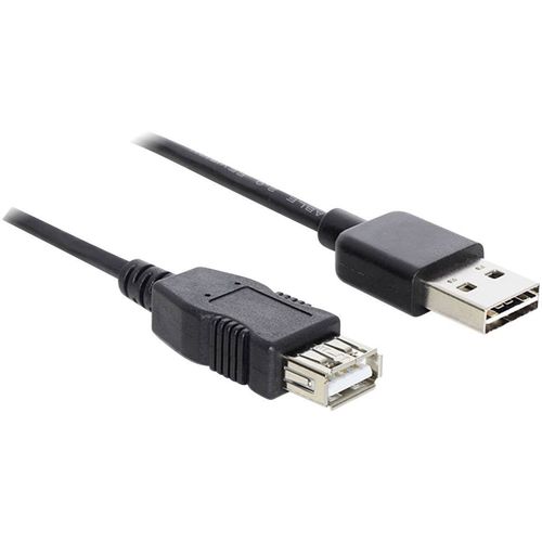 Delock USB 2.0 priključni kabel [1x muški konektor USB 2.0 tipa a - 1x ženski konektor USB 2.0 tipa a] 5.00 m crna utikač primjenjiv s obje strane, pozlaćeni kontakti, UL certificiran USB 2.0 priključni kabel [1x USB 2.0 utikač A - 1x USB 2.0 utikač A] 5 m crni pozlaćeni kontakti Delock slika 5