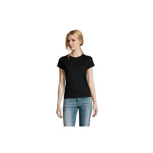 MOON ženska majica sa kratkim rukavima - Crna, 3XL 