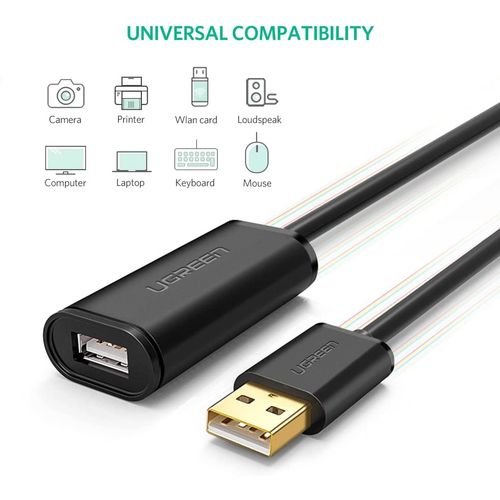 Ugreen USB 2.0 aktivni produžni kabel s pojačivačem signala, 10m slika 5