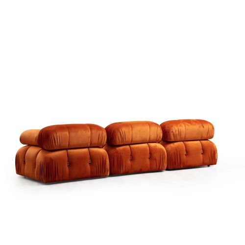 Atelier Del Sofa Kutna garnitura, naranča, Bubble Corner ( L1-O1-1R -Puf) - Orange slika 2