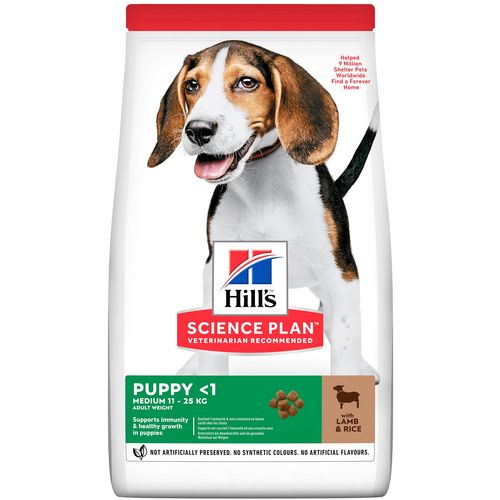 Hill's Science Plan Pas Puppy Medium s Janjetinom i Rižom, 14 kg slika 1