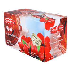 Podravka voćni čaj Šipak s cvijetom hibiskusa, 60 g