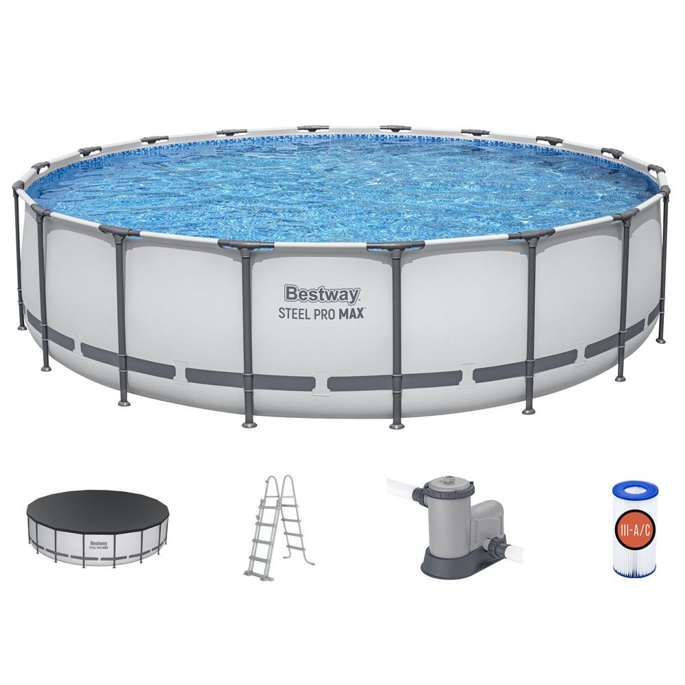 Bestway Frame Pool 549x122cm 10in1 Pumpa Ljestve Navlaka 56462 slika 2