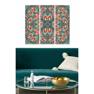 Dekorativna Slika od MDF-a u Više Boja MDF1219136 (Set od 3 Komada)