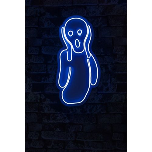 Wallity Ukrasna plastična LED rasvjeta, Scream - Blue slika 11