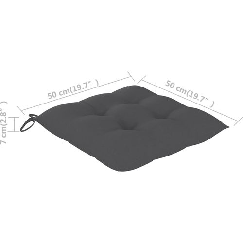 Jastuci za stolice 6 kom antracit 50 x 50 x 7 cm od tkanine slika 19