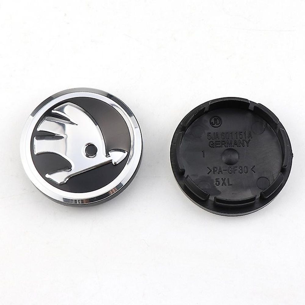 Čep za aluminijumsku felgu Asy Škoda 56/53mm crni slika 1
