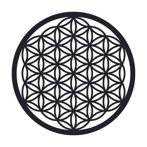 Wallity Metalna zidna dekoracija, Flower Of Life 1 slika 2