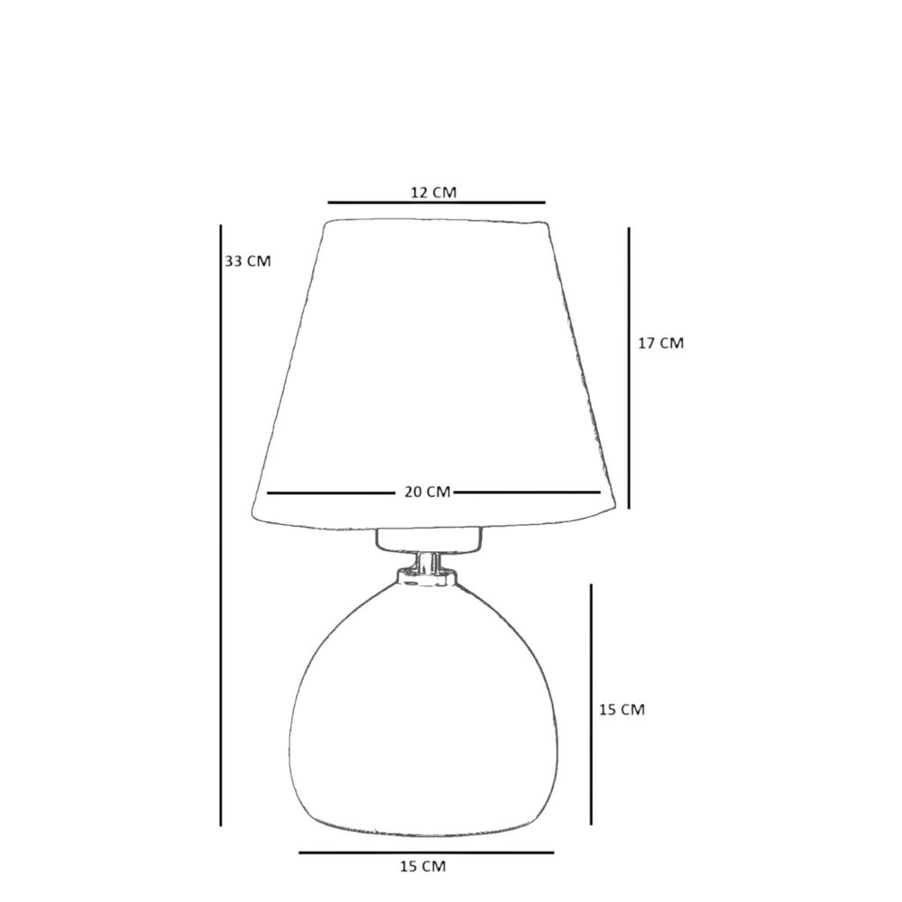 8898-6 Bež Orah Stolna Lampa slika 5