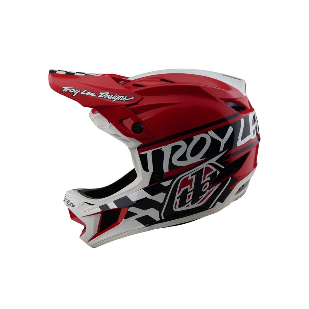 Kaciga TLD D4 POLYACRYLITE FIFTY-50 WHITE RED slika 1