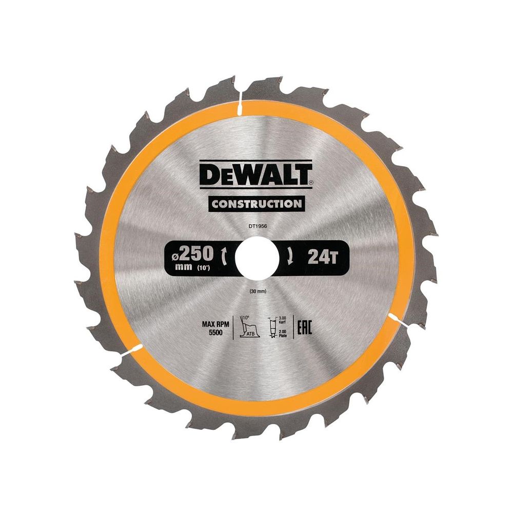 LIST KRUŽNE PILE ZA DRVO 24 Z 250mm x 30 mm Dewalt DT1956 slika 1
