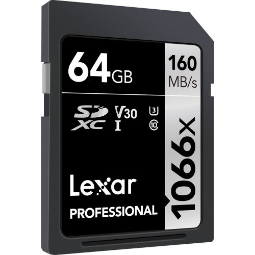 Lexar SD 64GB 1066x SDXC UHS-I cards, 160MB/s read 70MB/s write C10 V30 U3 slika 1