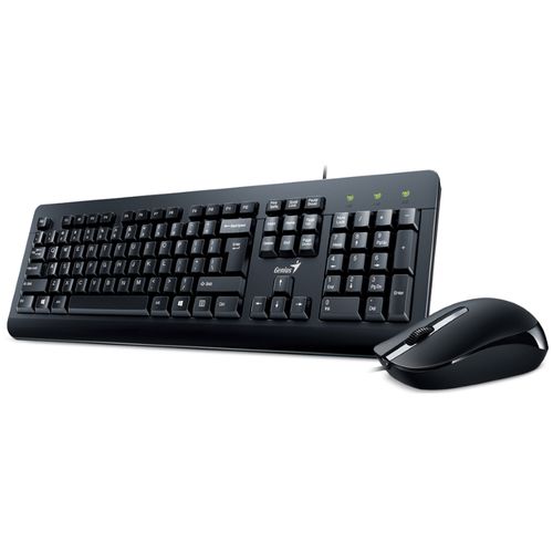 GENIUS KM-160 USB YU crna tastatura+ USB crni miš slika 1