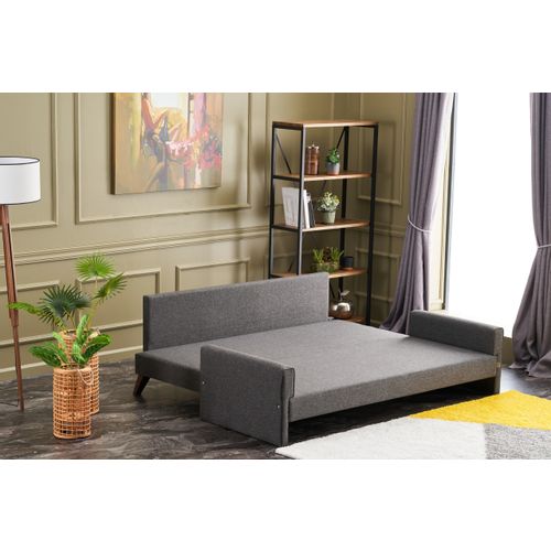 Atelier Del Sofa Trosjed na razvlačenje, Antracit, Bella Sofa Bed - Anthracite slika 3