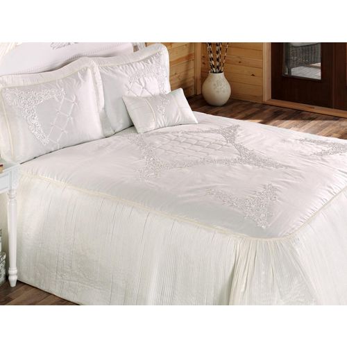 Wedding Ecru Double Bedspread Set slika 1