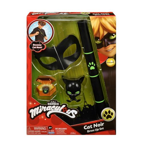 Svečana odjeća za djecu Miraculous: Tales of Ladybug & Cat Noir Transformation Set - Cat Noir, 4 dijelova, crna slika 5