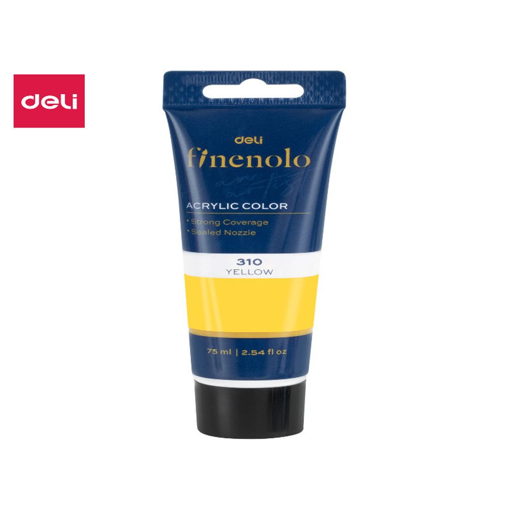 AKRILNA BOJA DELI U TUBI ŽUTA 75ml EC75-YL slika 1