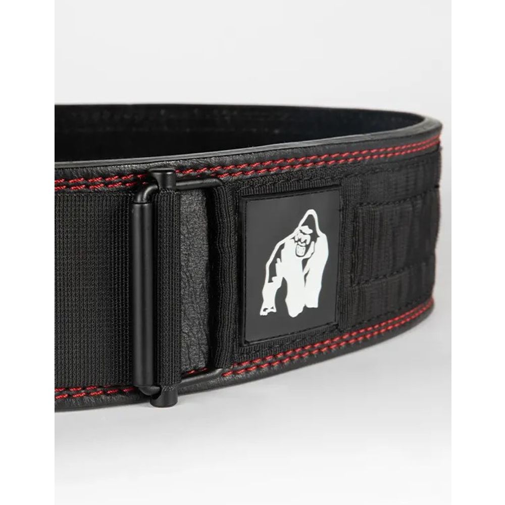 Gorilla Wear Premium Kožni pojas za dizanje tegova 10 cm, Crni slika 3