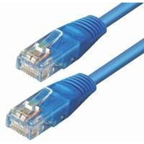 NaviaTec Cat5e UTP Patch Cable 0,25m blue slika 1