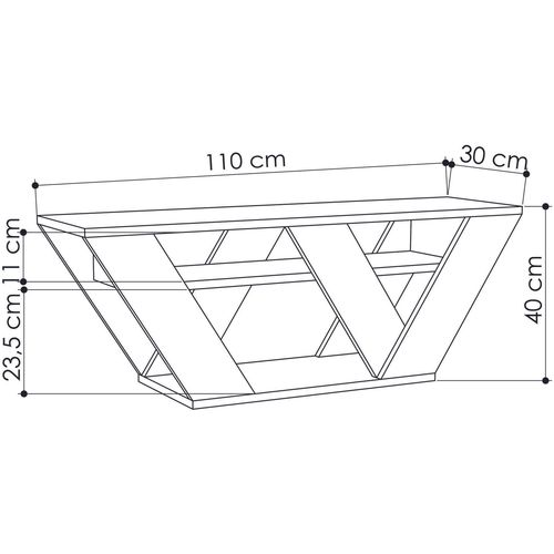 Woody Fashion Stalak za televizor, Antracit, Pipralla - Anthracite slika 4