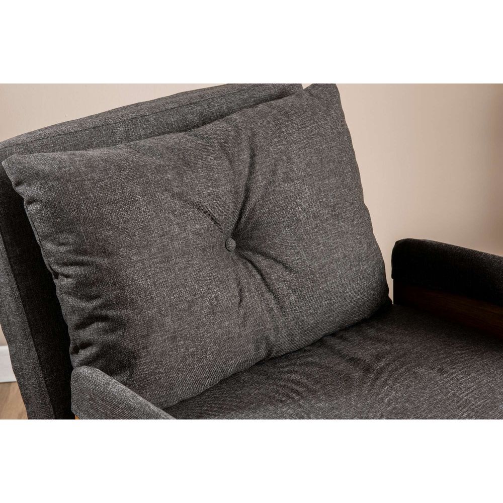 Sofa na razvlačenje Cosmo Single - Tamno siva slika 9