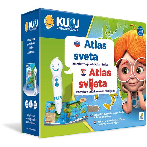 Interaktivna KUKU olovka s knjigom - Atlas svijeta slika 1